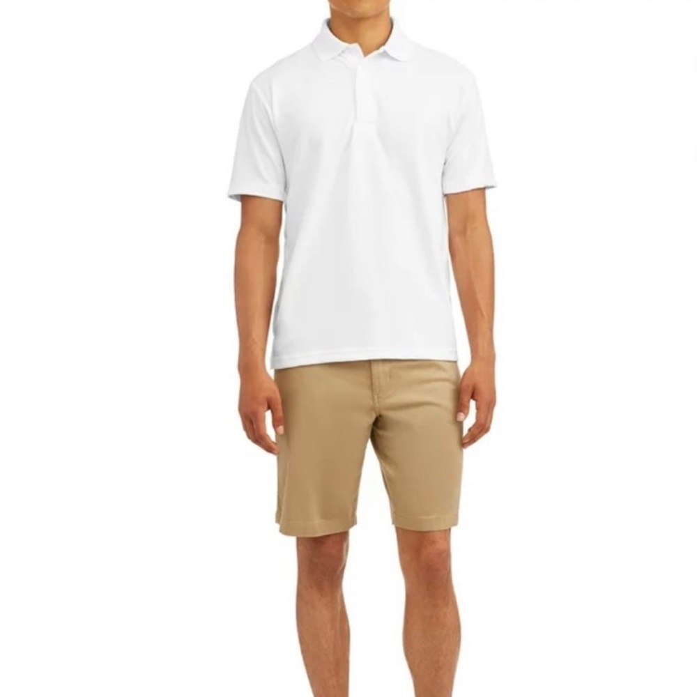 Ben Hogan Men's Performance Easy Care‎ Solid Short Sleeve Polo Shirt, SZ L